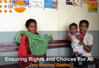 UNFPA is committed to deliver a Timor-Leste where every pregnancy is wanted, every childbirth is safe, and every young person's potential is fulfilled. 