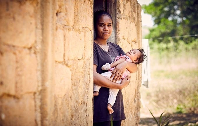 Natalia dropped out of school after becoming pregnant. © UNFPA/Ruth Carr