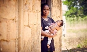 Natalia dropped out of school after becoming pregnant. © UNFPA/Ruth Carr