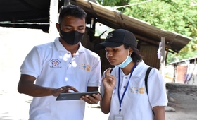 Census enumerators in Manatuto municipality. © UNFPA Timor-Leste.