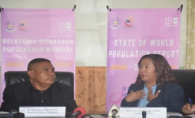 mUNFPA and Government launch State of World Population report in Timor-Leste