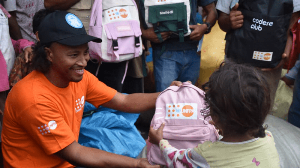 UNFPA  distributed the Dignity Kits during emergency situation