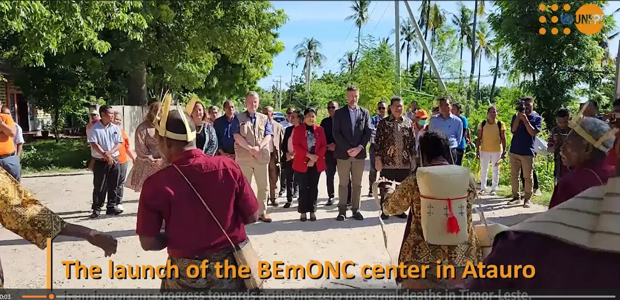 Launch of BEmONC Center Atauro