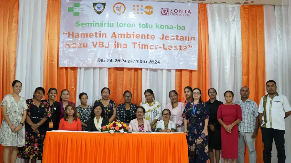 A three-day national workshop on “Strengthening GBV Case Management Environment in Timor-Leste.”