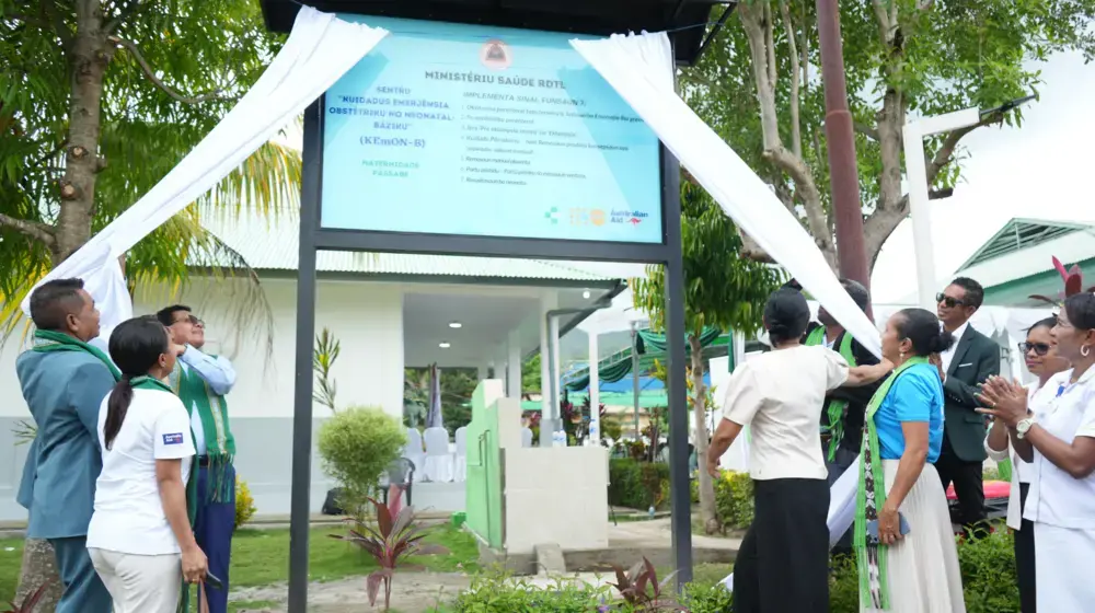 Timor-Leste Vice-Minister for Institutional Strengthening in Health Inaugurates the BEmONC Centre Pássabe to Safeguard Maternal and Newborn Health