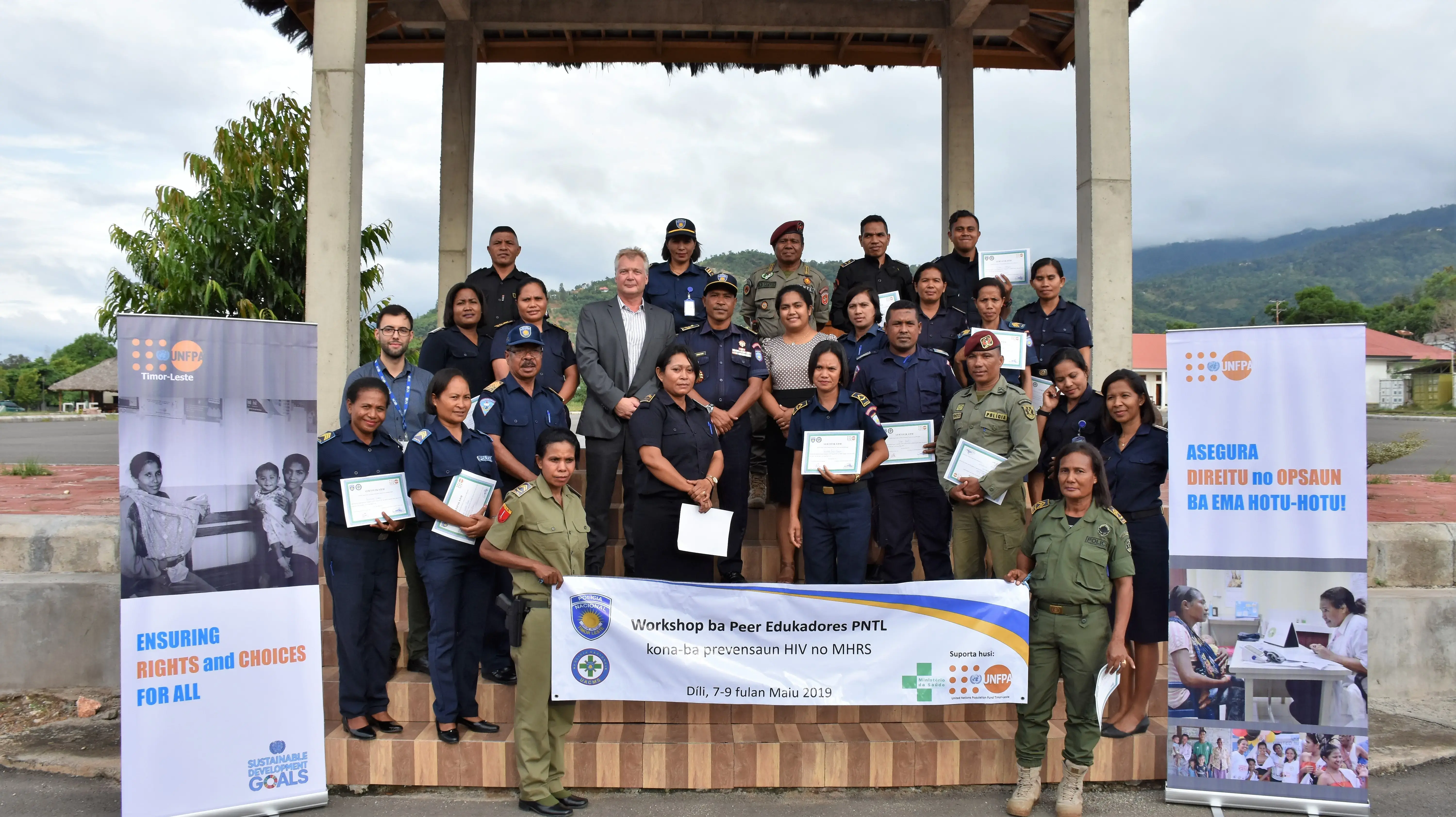 PNTL General Commander Participates in the HIV and STIs Prevention Workshop Organized by UNFPA Timor-Leste