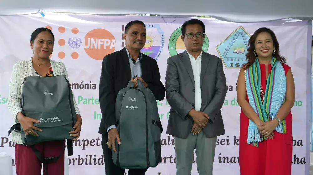 UNFPA provides simulation equipment to all midwifery schools in Timor-Leste to improve skills in safe delivery