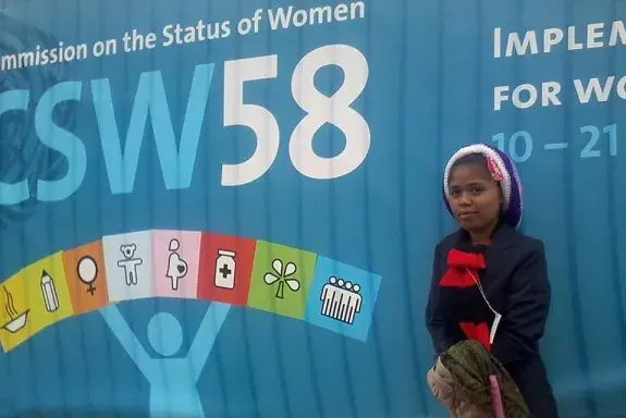 Youth Delegate from Timor-Leste attends the Commission on the Status of Women 2014